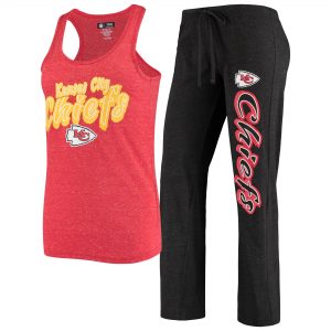 Concepts Sport Kansas City Chiefs Women’s Slub Pants and Tank Top Sleep Set