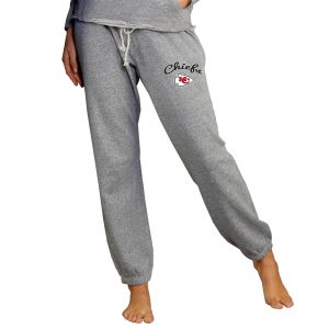 Concepts Sport Kansas City Chiefs Women’s Gray Mainstream Knit Jogger Pants