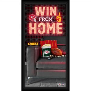 Kansas City Chiefs Framed 10″ x 20″ Win From Home Collage