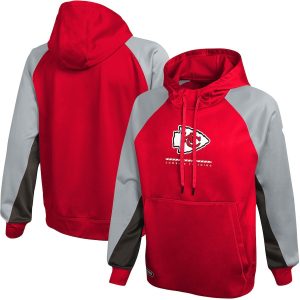 New Era Kansas City Chiefs Red Combine Authentic Back with a Bang Pullover Hoodie